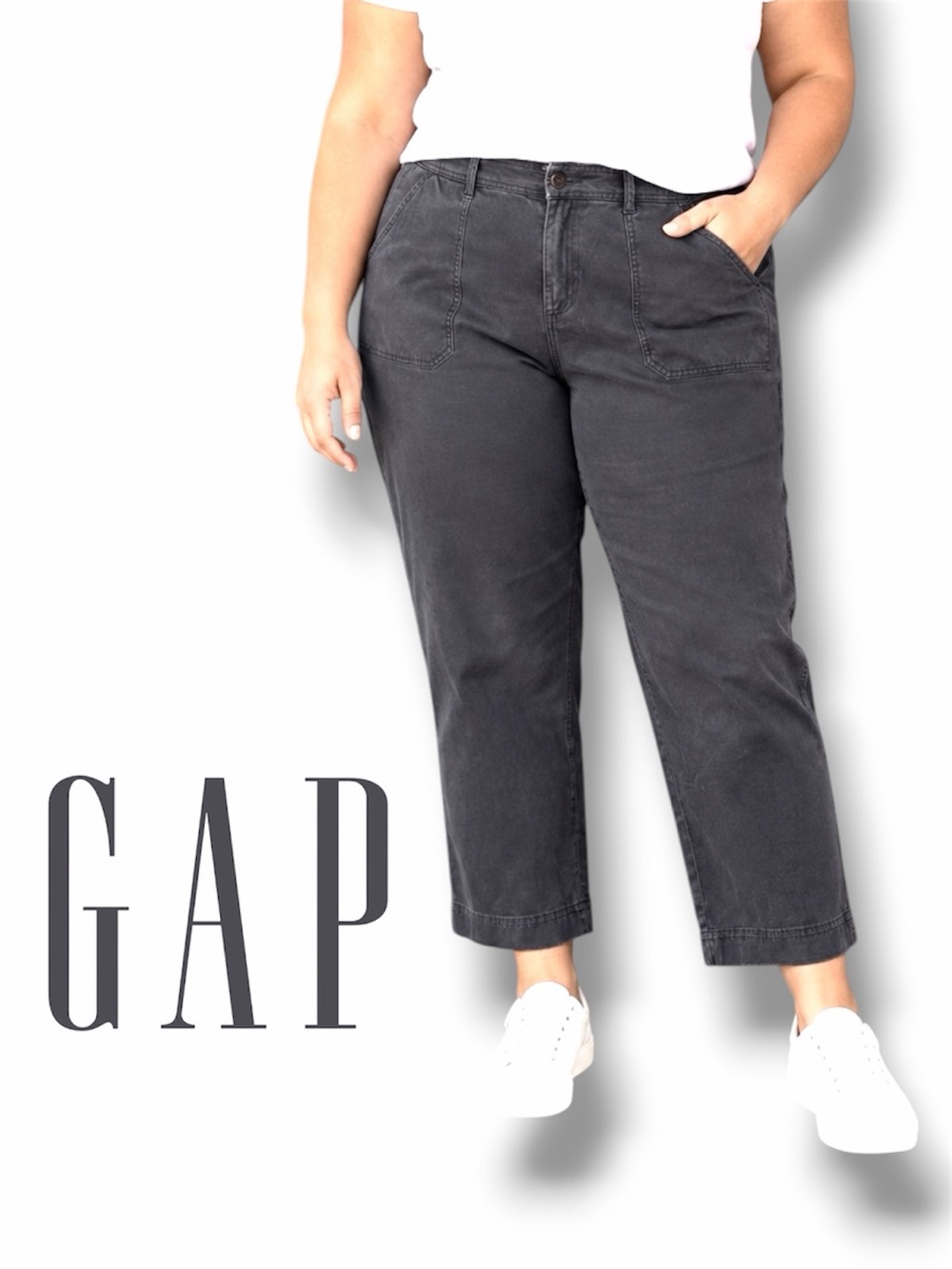 GAP Women's Pant Ankle Trouser Cropped Size XXL